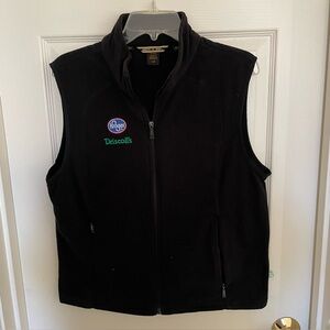 North End Men’s Large Black Fleece Vest with Kroger and Driscoll's Logos
